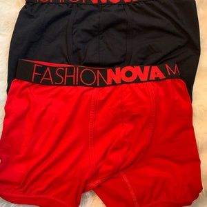 Lot of 2 Fashion Nova mens boxers